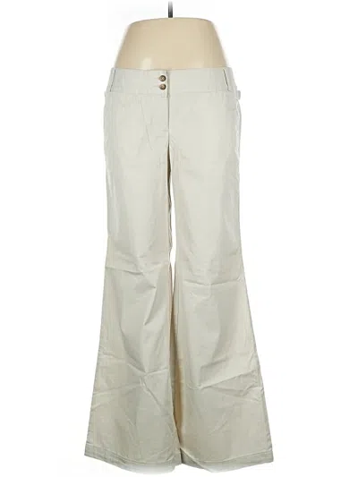Pre-owned Lands' End Casual Pants In White