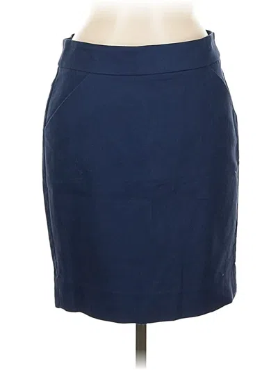Pre-owned J.crew Factory Store Formal Skirt In Blue
