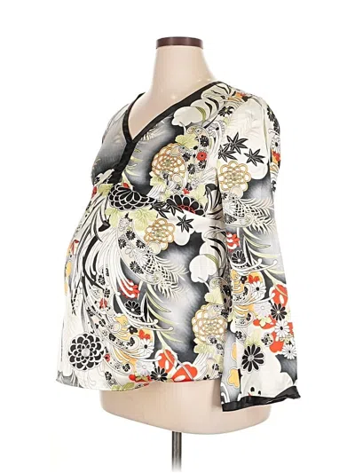 Pre-owned Motherhood Kimono In White