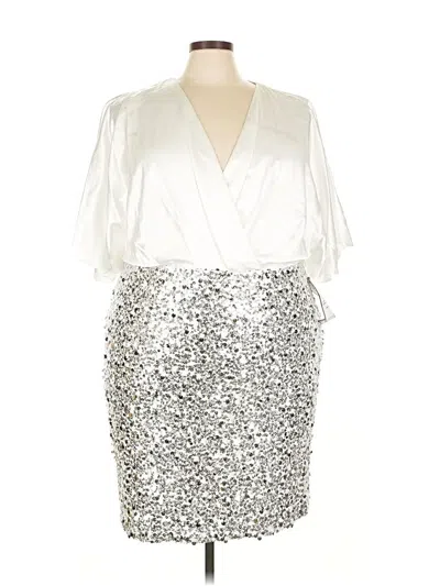 Pre-owned Eliza J Cocktail Dress In Silver