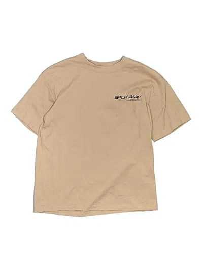 Pre-owned Zara Kids' Short Sleeve T-shirt In Brown