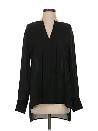 Pre-owned Banana Republic Long Sleeve Blouse In Black