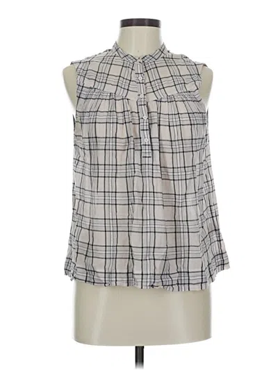Pre-owned Rebecca Taylor Sleeveless Blouse In Gray