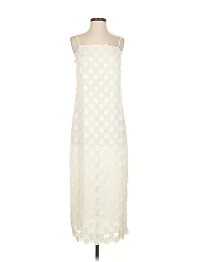 Pre-owned H&m Cocktail Dress In White