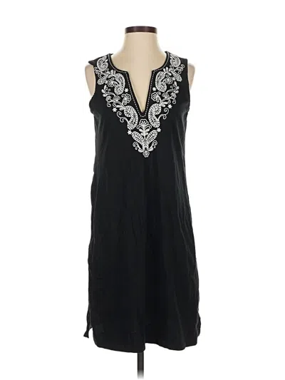 Pre-owned Lands' End Casual Dress In Black