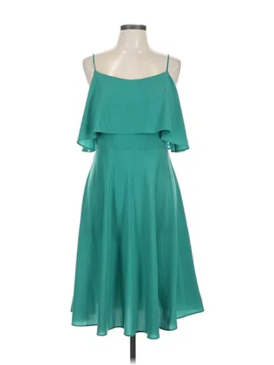 Pre-owned Ann Taylor Factory Cocktail Dress In Blue