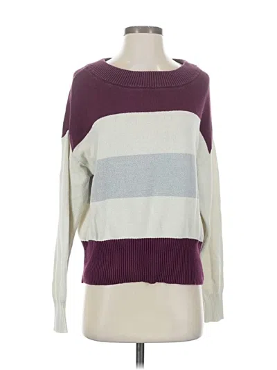 Pre-owned Lucky Brand Pullover Sweater In Purple