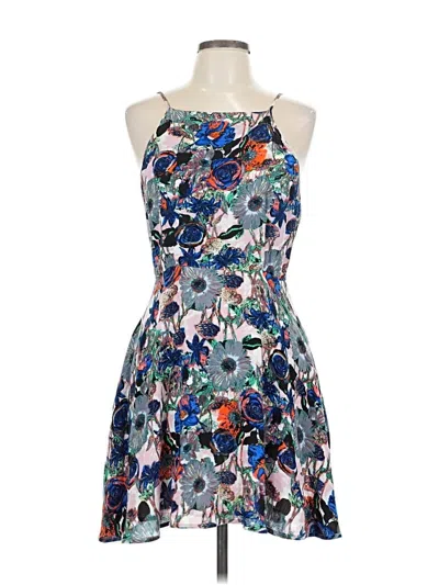 Pre-owned Elodie Cocktail Dress In Blue