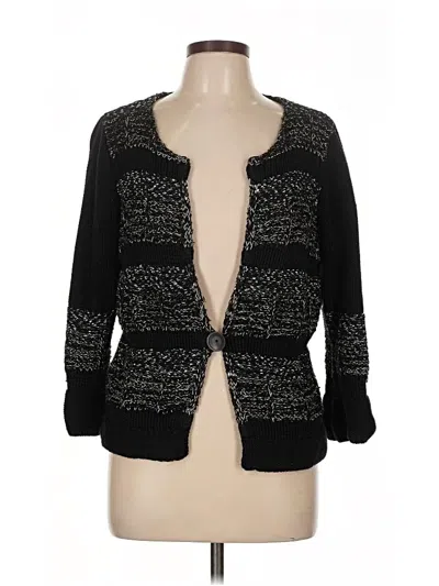 Pre-owned Foxcroft Cardigan Sweater In Black