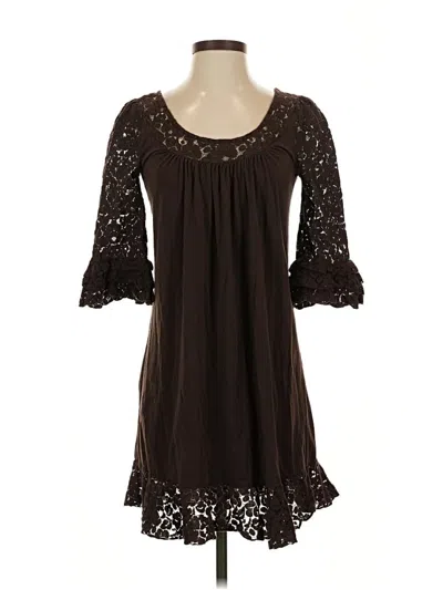 Pre-owned Moda International Casual Dress In Brown