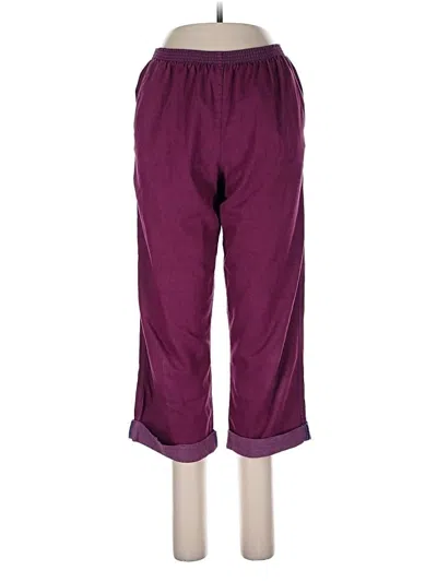 Pre-owned Alfred Dunner Casual Pants In Purple