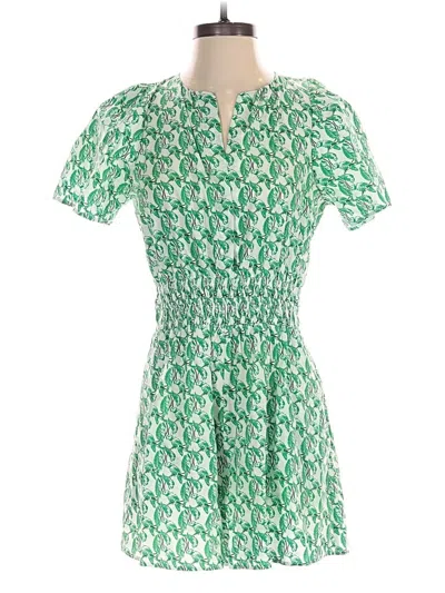 Pre-owned Anthropologie Romper In Green