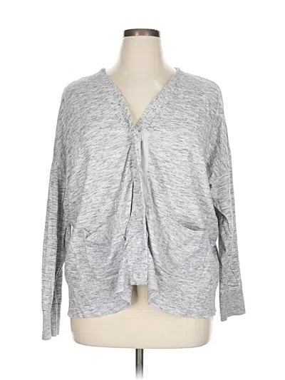 Pre-owned Cabi Cardigan Sweater In Silver