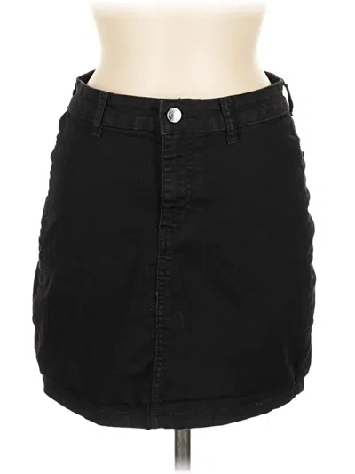 Pre-owned Don't Think Twice Denim Skirt In Black