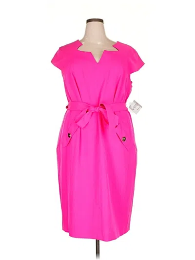 Pre-owned Kasper Casual Dress In Pink