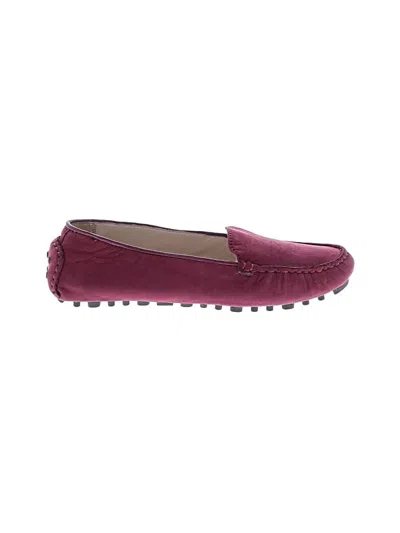 Pre-owned Cole Haan Flats In Burgundy