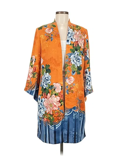 Pre-owned Chico's Cardigan Sweater In Orange