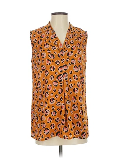 Pre-owned Cabi Sleeveless Blouse In Orange