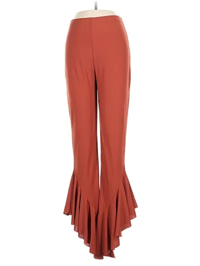 Pre-owned Boohoo Dress Pants In Orange