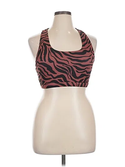 Pre-owned Fabletics Tank Top Brown Halter Neckline Tops