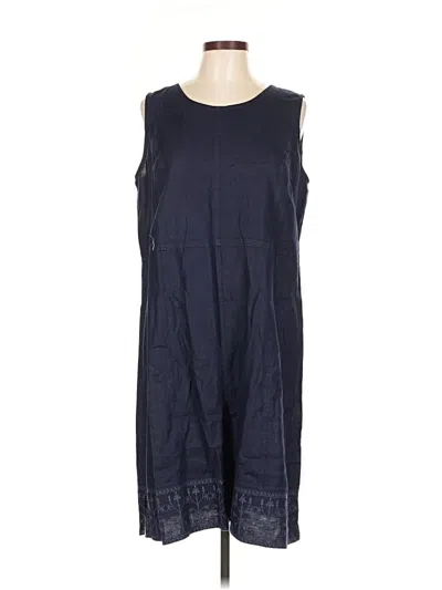 Pre-owned Jjill Casual Dress In Blue