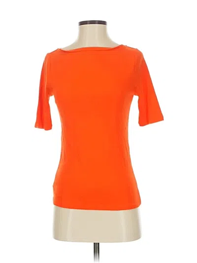 Pre-owned Ann Taylor Short Sleeve T-shirt In Orange