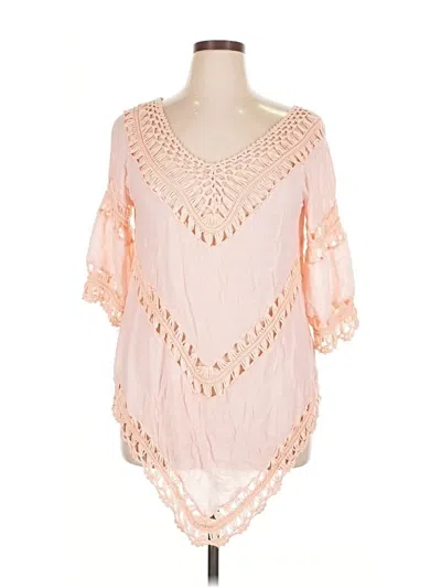 Pre-owned Pretty Angel 3/4 Sleeve Blouse In Pink
