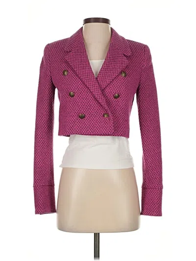 Pre-owned Zara Blazer Jacket In Pink