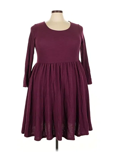Pre-owned Torrid Casual Dress In Burgundy