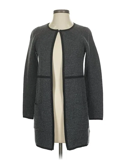 Pre-owned Tahari Cardigan Sweater In Gray