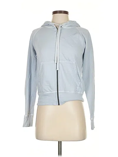 Pre-owned James Perse Zip Up Hoodie In Blue
