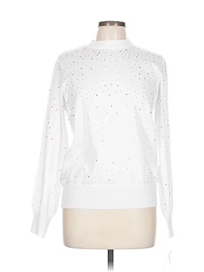 Pre-owned Nanette Lepore Sweatshirt In White