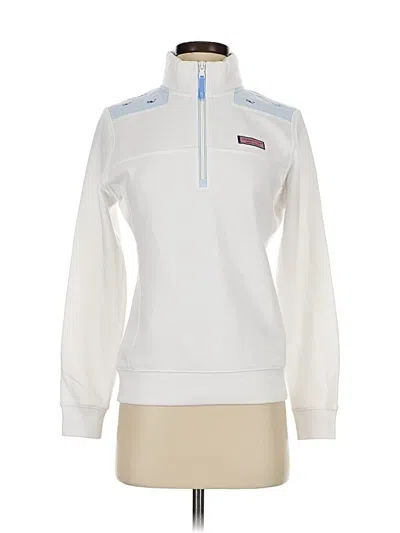 Pre-owned Vineyard Vines Fleece Jacket In White