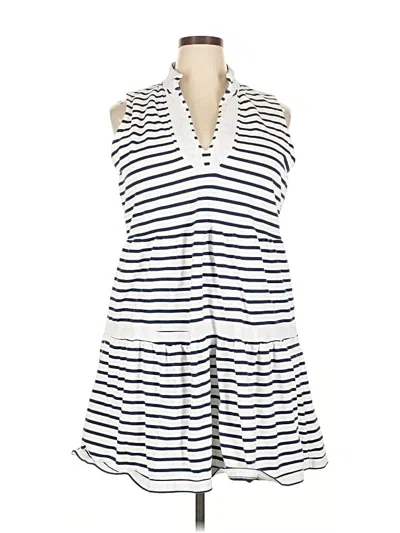 Pre-owned Sail To Sable Casual Dress In White