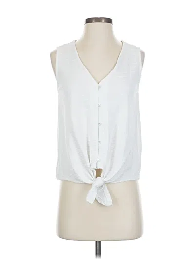 Pre-owned Lucky Brand Sleeveless Blouse In White