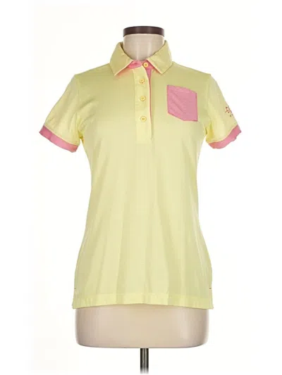 Pre-owned Nike Short Sleeve Polo Shirt In Yellow