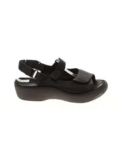 Pre-owned Wolky Sandals In Black