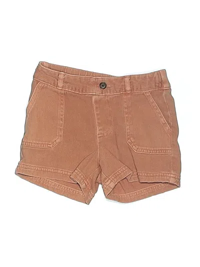 Pre-owned Cat & Jack Kids' Khaki Shorts In Brown