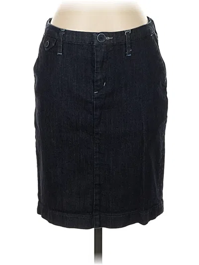 Pre-owned Banana Republic Denim Skirt In Black