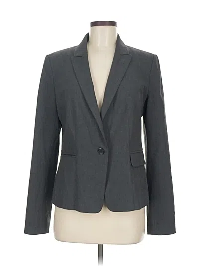 Pre-owned Ann Taylor Blazer Jacket In Gray