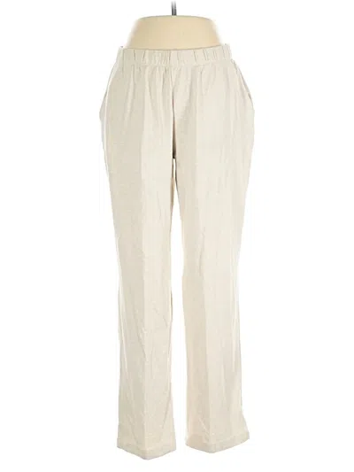 Pre-owned Lands' End Casual Pants In White