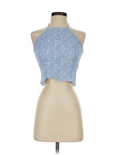 Pre-owned Liberty Art Fabrics For J.crew Sleeveless Blouse In Blue