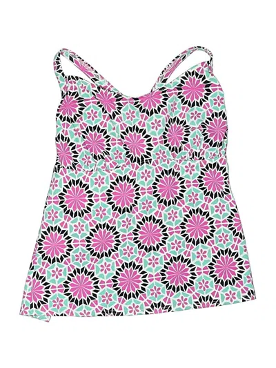 Pre-owned Lands' End Swimsuit Top Pink Swimwear