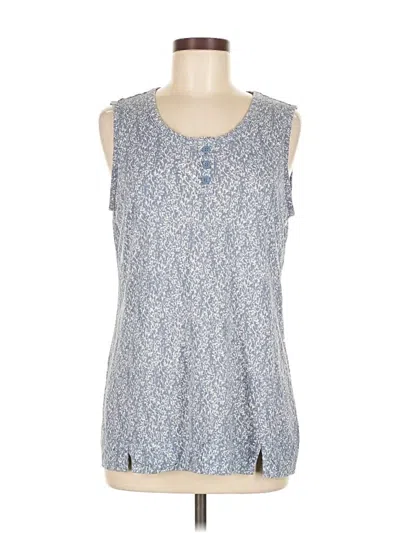 Pre-owned Liz Claiborne Sleeveless T-shirt In Blue