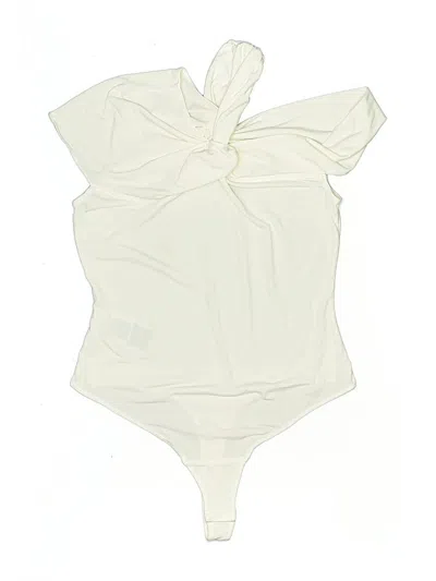 Pre-owned Bcbgmaxazria Bodysuit In White