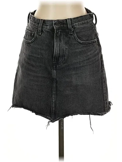 Pre-owned Everlane Denim Skirt In Black