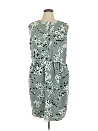 Pre-owned Ann Taylor Loft Outlet Casual Dress In Green