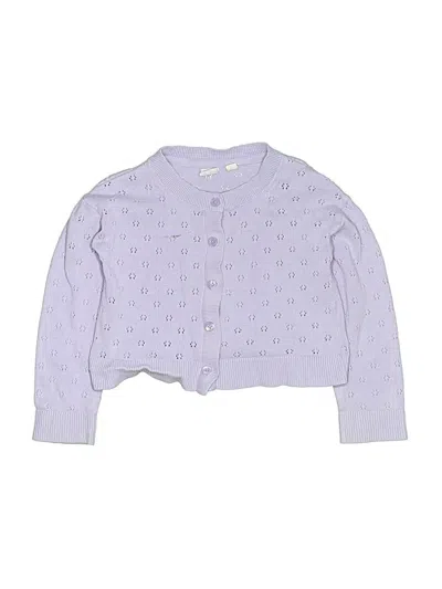 Pre-owned Gap Kids' Cardigan Sweater In Purple