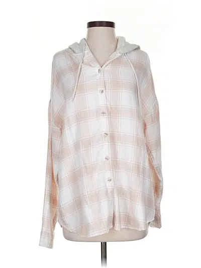 Pre-owned Bdg Long Sleeve Blouse In White