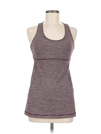 Pre-owned Lululemon Athletica Active Tank Top In Burgundy